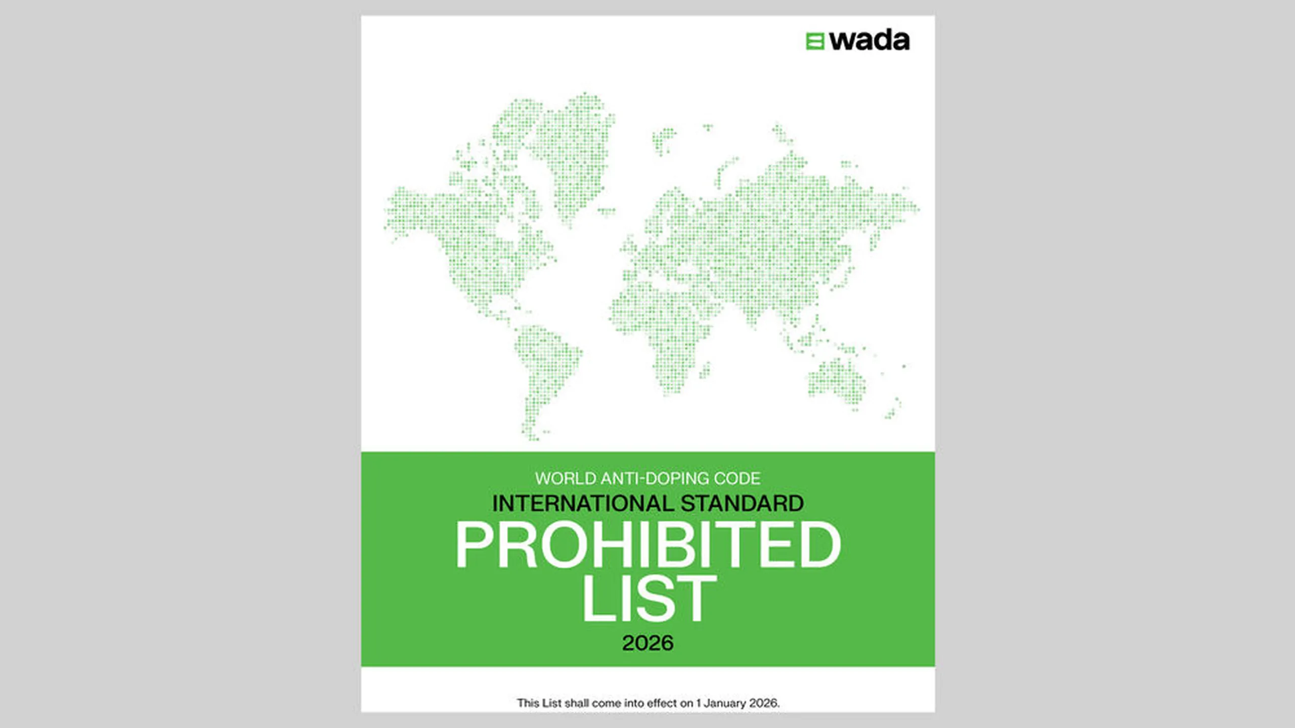 Wada listen 2026