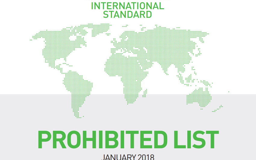 Wada publiserte dopinglisten for 20187