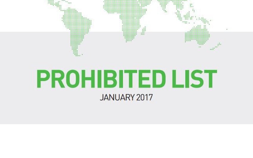 Wada har sluppet dopinglisten for 201721