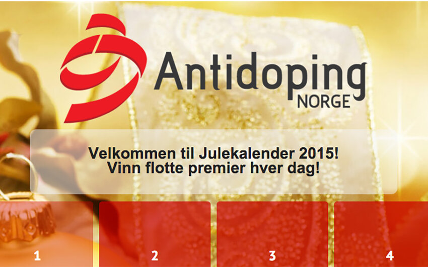 Apne dagens luke i antidoping norges julekalender9