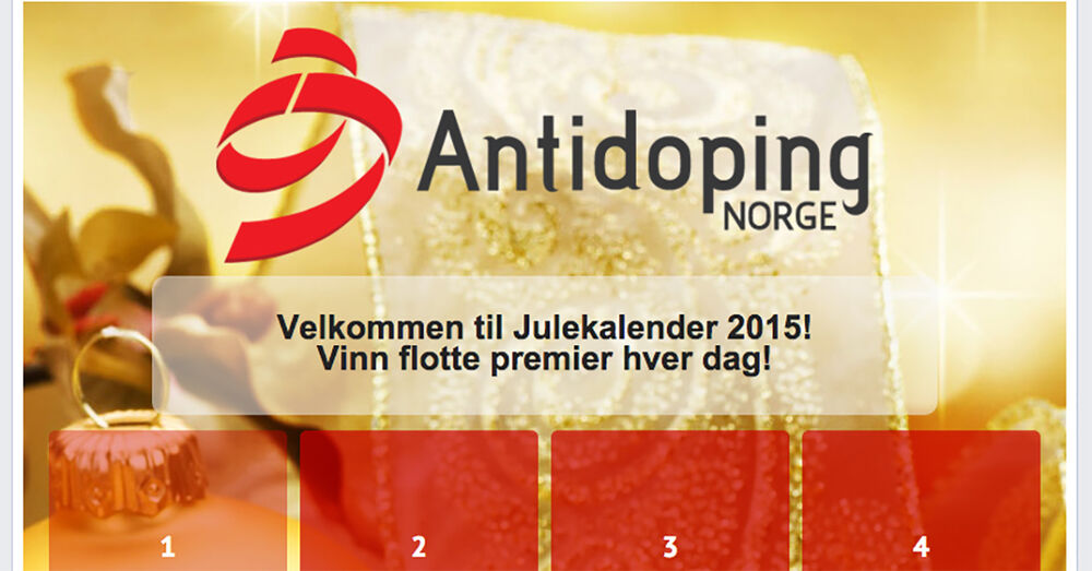 Apne dagens luke i antidoping norges julekalender9