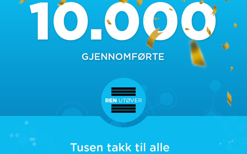 10 000 gjennomførte