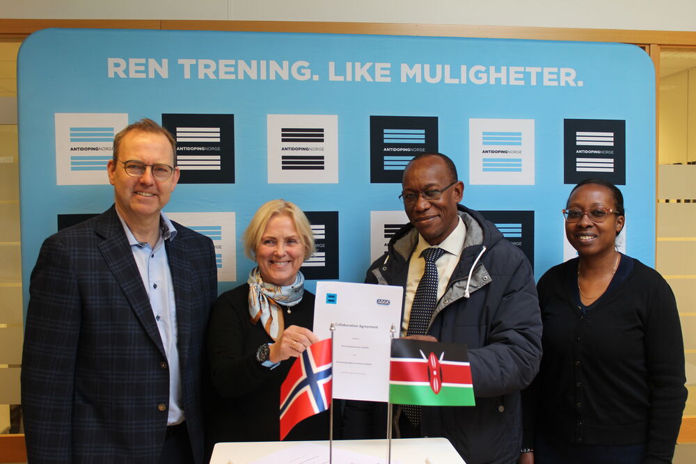 Antidoping Norge og Antidoping Kenya med signert avtale